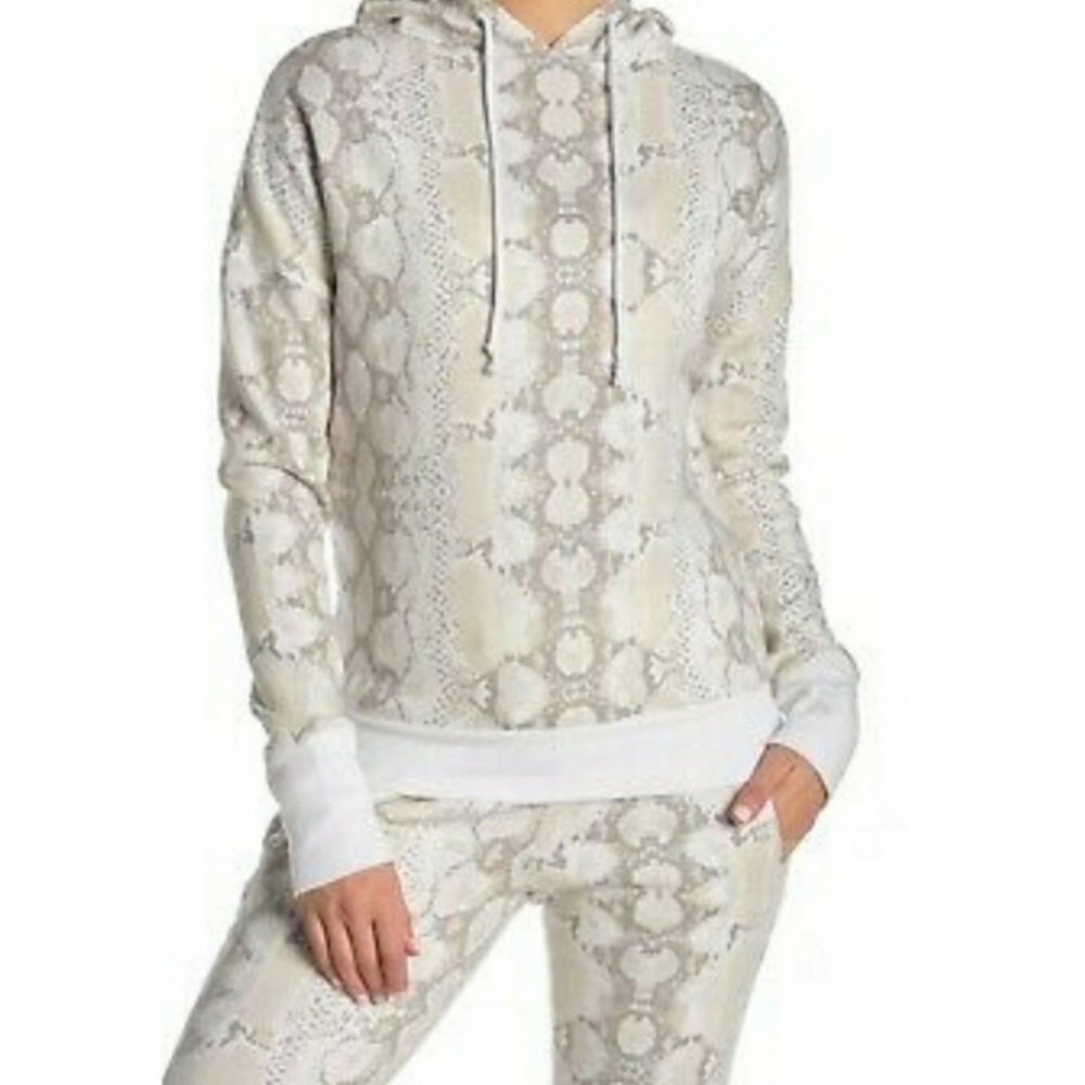 Betsey Johnson Performance Pull Over Snake Print Hoodie